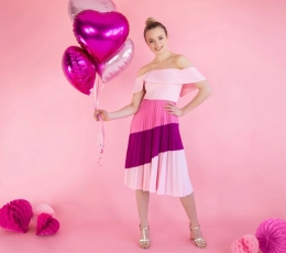 Folinis balionas "Ryškiai rožinė širdis" (45 cm) 1