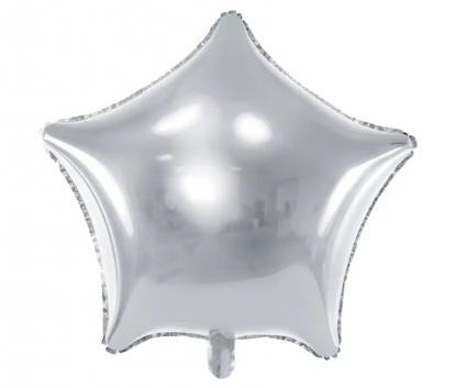 Folinis balionas "Sidabrinė žvaigždė" (48 cm)