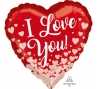 Folinis balionas-širdelė "I love you" (43 cm)