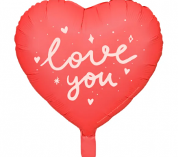 Folinis balionas-širdelė "I love you" (45 cm)
