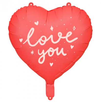 Folinis balionas-širdelė "I love you" (45 cm)