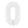 Folinis balionas-skaičius "0", baltas (86 cm)
