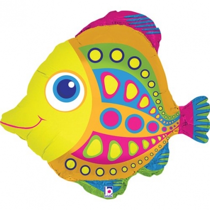 Folinis balionas "Spalvota žuvelė" (56 cm)