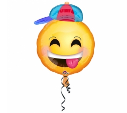 Folinis balionas "Šypseniukas su kepure" (43 cm)