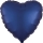 Folinis balionas "Tamsiai mėlyna širdis" (43 cm)