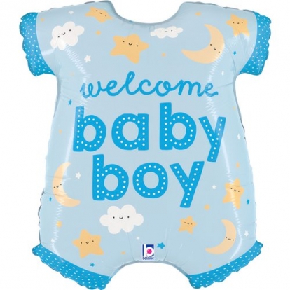 Folinis balionas "Welcome Baby Boy" (66 cm) 