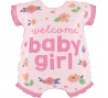 Folinis balionas "Welcome BabyGirl" (66 cm)