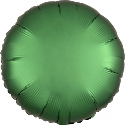 Folinis balionas "Žalias apskritimas", matinis  (43 cm)