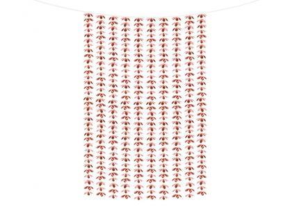 Folinių gėlyčių užuolaida, rožinio aukso (210 cmx100 cm)