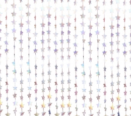 Folinių žvaigždučių užuolaida, perlamutrinė (2,2mx1,2 m) 1