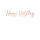 Forminė girlianda "Happy Birthday", rožinio aukso spalvos (62 cm)