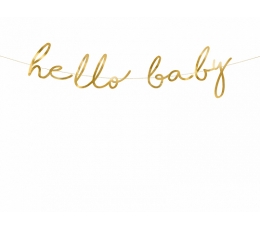 Forminė girlianda "Hello baby" (70 cm)