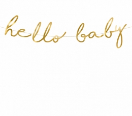 Forminė girlianda "Hello baby" (70 cm)