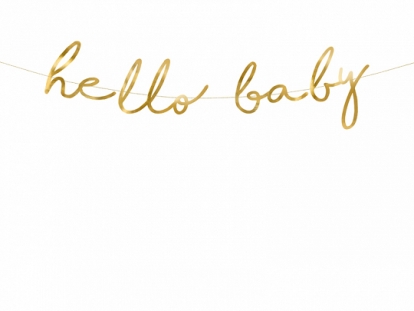Forminė girlianda "Hello baby" (70 cm)