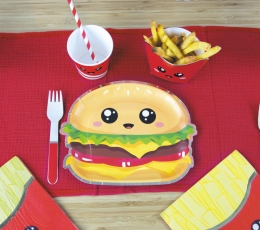 Forminės lėkštutės "Junk food" (8 vnt./23 cm)  1