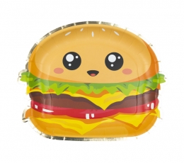 Forminės lėkštutės "Junk food" (8 vnt./23 cm) 