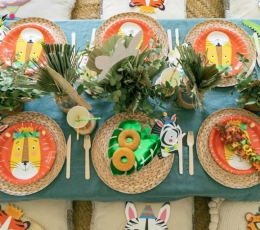 Forminės lėkštutės "Tropikų lapai" (6 vnt./22 cm) 1