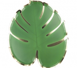 Forminės lėkštutės "Tropikų lapai" (8 vnt./23 cm)