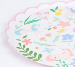 Forminės lėkštutės "Vienaragiai pievoje" (8 vnt./26,7 cm) 1