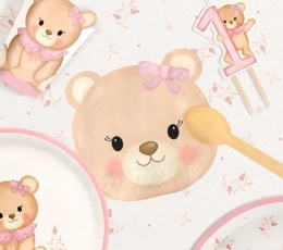 Forminės servetėlės "Rausvas meškutis" (20 vnt.) 1