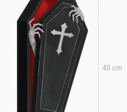 Forminės servetėlės "Vampyro karstas" (20 vnt./40x20 cm) 2 Forminės servetėlės "Vampyro karstas" (20 vnt./40x20 cm) 2