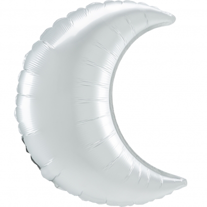 Forminis balionas "Baltas mėnulis" (66 cm)