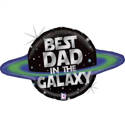 Forminis balionas "Best Dad in the Galaxy" (79 cm)