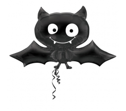 Forminis folinis balionas "Juodas šikšnosparnis" (104x 60 cm)