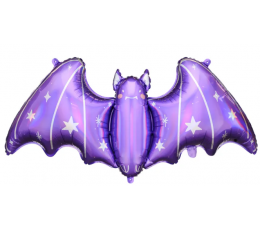 Forminis folinis balionas "Violetinis šikšnosparnis" (119x51 cm)