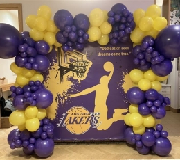 Foto siena su personalizuotu tentu "Lakers"