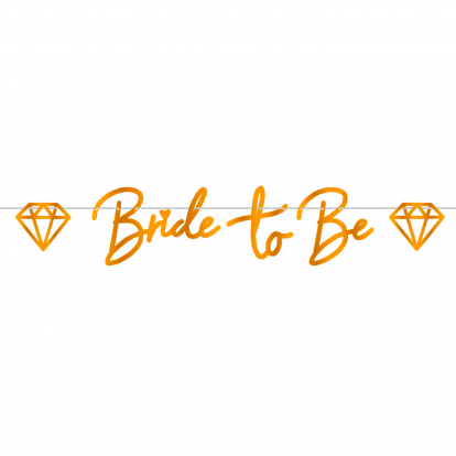 Girlianda “Bride to be", vario spalvos  (1,5 m)