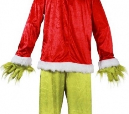 Grinčo kostiumas su kauke (M) 1