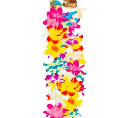 Havajietiška gėlių girlianda, spalvota (3 m.) 1