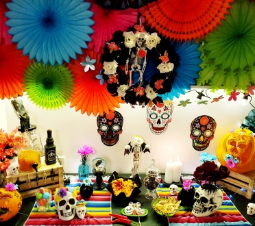 Helovinas Dia De Los Muertos stiliumi