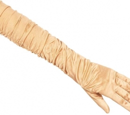 Ilgos pirštinės, auksinės 1