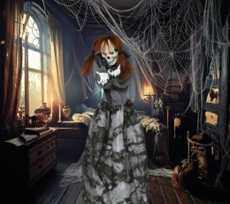 Interaktyvi dekoracija "Išmaldos prašytoja" (120 cm) 5