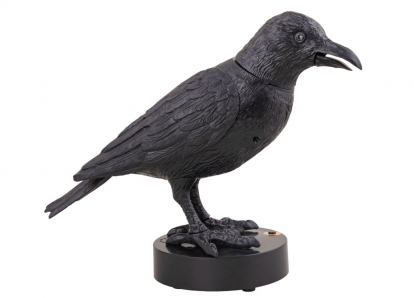 Interaktyvi dekoracija "Klykianti varna" (24 cm)