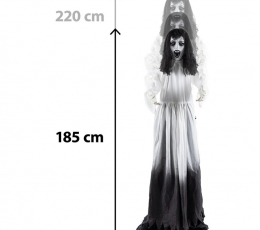 Interaktyvi dekoracija "Moteris vaiduoklė" (185 cm) TIK SU VENIPAK! 1 Interaktyvi dekoracija "Moteris vaiduoklė" (185 cm) TIK SU VENIPAK! 1