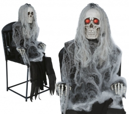 Interaktyvi dekoracija "Sėdintis skeletas" (105 cm) TIK SU VENIPAK! 3