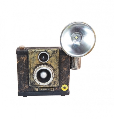 Interaktyvi dekoracija "Senovinis fotoaparatas" (24 cm)