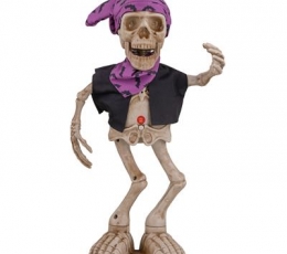 Interaktyvi dekoracija "Šokantis skeletas" (40 cm)
