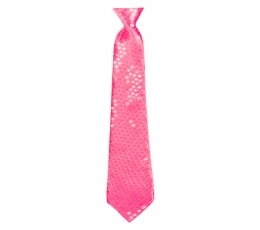 Kaklaraištis, rožinis su žvyneliais (40 cm)