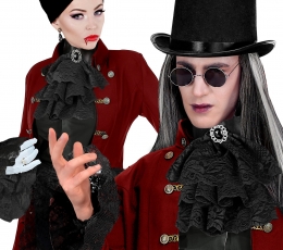 Kaklaskarė su rankogaliais, juoda 2