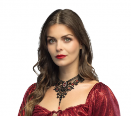 Kaklo papuošuolas "Vampyrė Gisela" 1