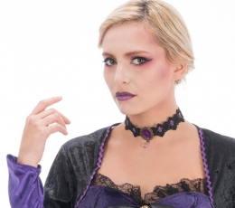 Kaklo vėrinys "Violetinis deimantas" 1