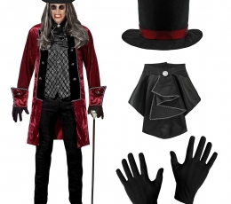 Karnavalinis kostiumas "Kilmingas vampyras" (XXL)