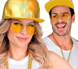 Kepuraitė su snapeliu, auksinė holografinė 1