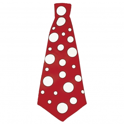 Klouno kaklaraištis, raudonas taškuotas