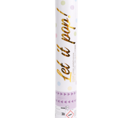 Konfeti patranka "Pasteliniai burbuliukai" (28 cm) 1