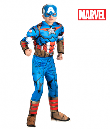 Kostiumas-kombinezonas "Captain America" (S), vaikiškas